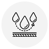PodBloom waterproof feature icon