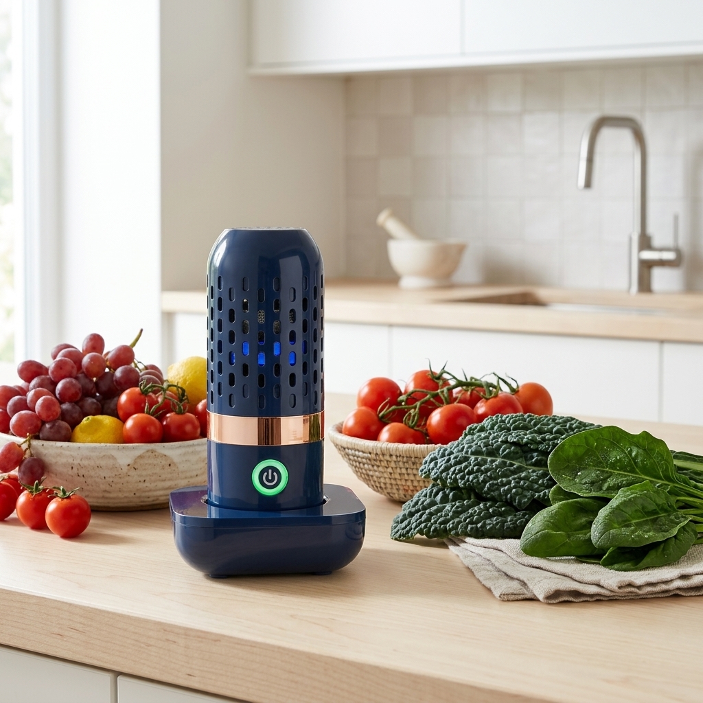 PodBloom Produce Purifier on Magnetic Charging Dock